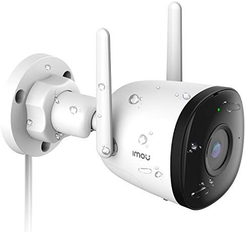 Imou Telecamera WiFi da Esterna, 1080P Telecamera di Sicurezza con AI Rilevazione del Movimento Umano, IP67 Antipolvere & Impermeabile, Visione Notturna 30m, Compatibile con Alexa,