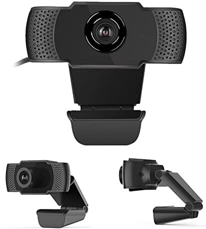 Bewinner Webcam Multifunzionale 1080p, Videocamera con Microfono Integrato a Basso Rumore e True Color a 24 Bit, Webcam Universali per PC per XP/2000/2003/Vista/7/8/10//