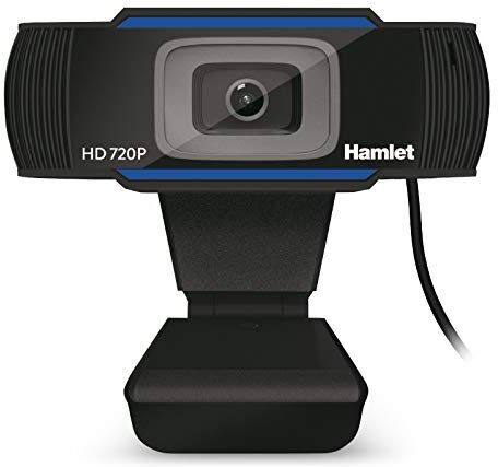 Hamlet HWCAM720 Webcam HD USB con Microfono Integrato. Risoluzione 720p