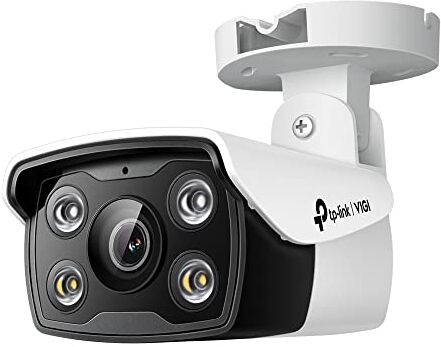 TP-Link VIGI C330 4 mm Obiettivo Smart Telecamera di sicurezza esterna   Fotocamera a colori HD 3MP   Smart IR   microfono incorporato   IP67 impermeabile   H.265+   PoE/12V DC CCTV