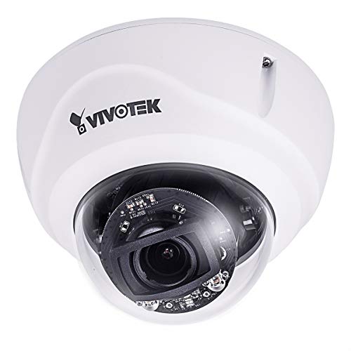 VIVOTEK FD9367-HTV Telecamera IP fissa, 2 MP, 30 fps, H.265, WDR Pro, IR, lente di messa a fuoco, per esterni, colore: Bianco