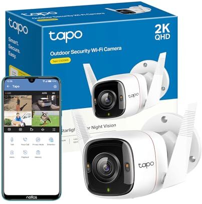 TP-Link Tapo C320WS V1 Network surveillance camera outdoor dustproof / weatherproof colour (Day&Night) 4 MP 2560 x 1