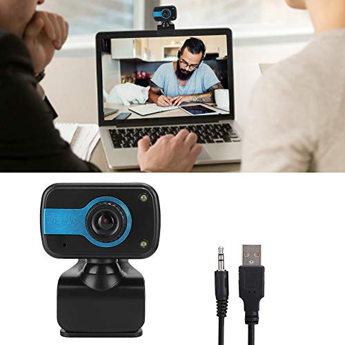 Bewinner Videocamera Web per Computer 480P, Videocamera HD con Microfono Incorporato, Webcam Multifunzione Universale con Messa a Fuoco Automatica a 360 Gradi per 2000/XP/win7/win8/win10/Vista 32 Bit