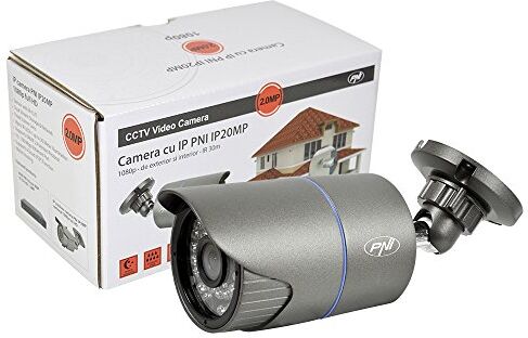 PNI Cctv Telecamera Bullet Telecamera Esterna  Ip20Mp 1080P Full Hd, 2.Mp P2P Obiettivo Fisso 3.6.Mm