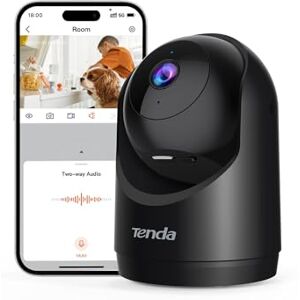 Tenda 2K Telecamera Sicurezza Interno, Videocamera Wi-Fi 6 Pan-Tilt per la Sicurezza Domestica, Rilevamento del Movimento, Modalità Privacy, Visione Notturna 12 m, Audio Bidirezionale (CP3 3.0 Nero) Tenda 2K Telecamera Sicurezza Interno, Videocamera Wi-Fi 6 Pan-Tilt per la Sicurezza Domestica, Rilevamento del Movimento, Modalità Privacy, Visione Notturna 12 m, Audio Bidirezionale (CP3 3.0 Nero)