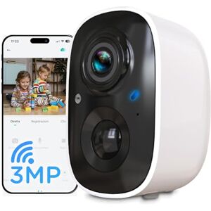 Atlantis Volta Pro telecamera Wi-Fi senza fili 3MP, batteria ricaricabile, visione notturna IR/Led, IP65, Audio 2 vie, Sensore PIR rilevamento del movimento, Slot Micro SD, APP, Notifiche Push, Cloud Atlantis Volta Pro telecamera Wi-Fi senza fili 3MP, batteria ricaricabile, visione notturna IR/Led, IP65, Audio 2 vie, Sensore PIR rilevamento del movimento, Slot Micro SD, APP, Notifiche Push, Cloud
