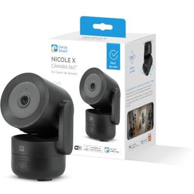 GARZA Telecamera di sorveglianza intelligente IP WiFi da 2,4 GHz per interni a 360°, 1080 HD, visione notturna, rilevamento del movimento, modalità privacy, controllo remoto tramite app GARZA Telecamera di sorveglianza intelligente IP WiFi da 2,4 GHz per interni a 360°, 1080 HD, visione notturna, rilevamento del movimento, modalità privacy, controllo remoto tramite app
