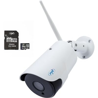 PNI House IP52 2MP 1080P Scheda di memoria da 128 GB con adattatore SD PNI House IP52 2MP 1080P Scheda di memoria da 128 GB con adattatore SD