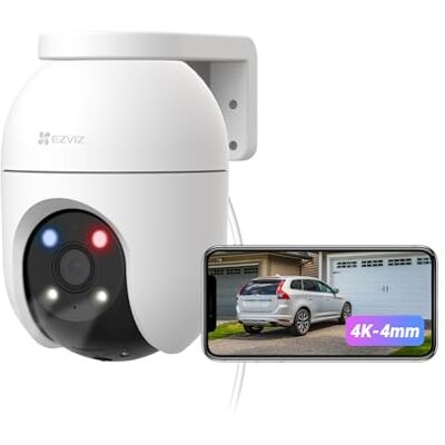 EZVIZ C8c 4K Telecamera Wi-Fi Esterno 8MP, PTZ 360° Copertura, Visione Notturna a Colori, Rilevamento Persone/Veicoli AI, Tracciamento Automatico, Difesa Attiva, IP65, 4mm Nuova Versione EZVIZ C8c 4K Telecamera Wi-Fi Esterno 8MP, PTZ 360° Copertura, Visione Notturna a Colori, Rilevamento Persone/Veicoli AI, Tracciamento Automatico, Difesa Attiva, IP65, 4mm Nuova Versione