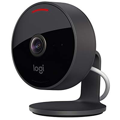 Logitech Circle View, videocamera di sicurezza domestica cablata resistente agli agenti atmosferici, 180°, 1080p, visione notturna, audio a 2 vie, crittografia e Apple HomeKit Secure Video Nero Logitech Circle View, videocamera di sicurezza domestica cablata resistente agli agenti atmosferici, 180°, 1080p, visione notturna, audio a 2 vie, crittografia e Apple HomeKit Secure Video Nero