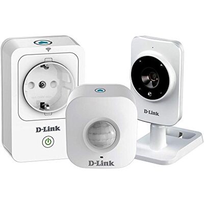 D-Link DCH-100KT Sistema di Sicurezza Domestico, Wi-Fi, HD, Bianco D-Link DCH-100KT Sistema di Sicurezza Domestico, Wi-Fi, HD, Bianco