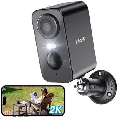 ieGeek 2K Telecamera Wi-Fi Esterno/Interno Senza Fili Batteria Ricaricabile ieGeek 2K Telecamera Wi-Fi Esterno/Interno Senza Fili Batteria Ricaricabile