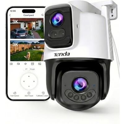 Tenda Telecamera Wi-Fi Esterno Doppio Obiettivo 5MP+5MP Tenda Telecamera Wi-Fi Esterno Doppio Obiettivo 5MP+5MP