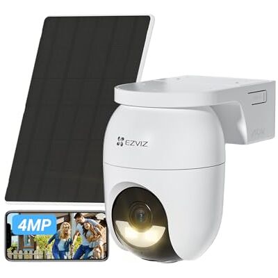 EZVIZ CB8 Lite 2K+ Telecamera WiFi Esterno con Pannello Solare, PTZ 360° AOV, Rilevamento di Persone/Veicoli, Audio Bidirezionale, Visione Notturna a Colori, Difesa Attiva EZVIZ CB8 Lite 2K+ Telecamera WiFi Esterno con Pannello Solare, PTZ 360° AOV, Rilevamento di Persone/Veicoli, Audio Bidirezionale, Visione Notturna a Colori, Difesa Attiva