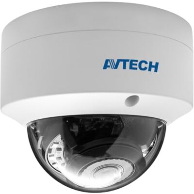Avtech 635037 Telecamera IP Dome Lente Motorizzata H.265 IR da 5 MP IP66 Rilevamento Basato su AI, DGM5345GCATP Avtech 635037 Telecamera IP Dome Lente Motorizzata H.265 IR da 5 MP IP66 Rilevamento Basato su AI, DGM5345GCATP