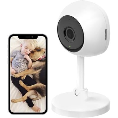 Woox 741143 Smart Camera WiFi Full HD 2 MP Controllo Vocale Alexa Google, R4114 Bianco Woox 741143 Smart Camera WiFi Full HD 2 MP Controllo Vocale Alexa Google, R4114 Bianco