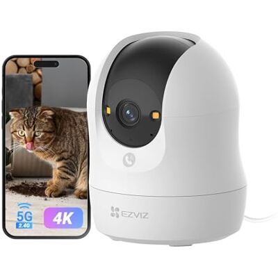 EZVIZ C6N G1 4K Telecamera Wi-Fi Interno, 8MP Videocamera Sorveglianza Interno Pan/Tilt/Zoom, Rilevamento di Persone/Animali/Rumore, Visione Notturna a Colori, Chiamata Bidirezionale, WiFi 2.4/5Ghz EZVIZ C6N G1 4K Telecamera Wi-Fi Interno, 8MP Videocamera Sorveglianza Interno Pan/Tilt/Zoom, Rilevamento di Persone/Animali/Rumore, Visione Notturna a Colori, Chiamata Bidirezionale, WiFi 2.4/5Ghz