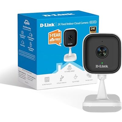 D-Link DCS-6012 Telecamera Wi-Fi Interna 2K, Rilevamento Persone AI, Avvisi Audio e Movimento, Visione Notturna, Audio Bidirezionale, Sicurezza WPA3, Cloud 1 Anno, Alexa e Google D-Link DCS-6012 Telecamera Wi-Fi Interna 2K, Rilevamento Persone AI, Avvisi Audio e Movimento, Visione Notturna, Audio Bidirezionale, Sicurezza WPA3, Cloud 1 Anno, Alexa e Google