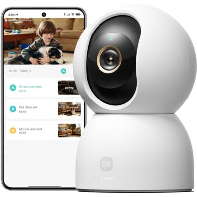 Xiaomi Smart Camera C701 (Videocamera di sorveglianza), 4K Ultra HD, visione a 360°, conversazione bidirezionale, visione notturna a infrarossi, Wi-Fi 6 dual-band Xiaomi Smart Camera C701 (Videocamera di sorveglianza), 4K Ultra HD, visione a 360°, conversazione bidirezionale, visione notturna a infrarossi, Wi-Fi 6 dual-band