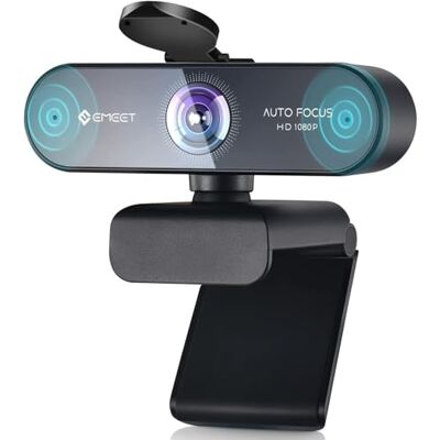 EMEET Webcam NOVA Webcam 1080P con messa a fuoco automatica, Web cam Full HD, Grandangolo 73°, 2 microfoni, Riduzione del rumore, Correzione automatica della luce, web cam pc per Linux, Mac OS EMEET Webcam NOVA Webcam 1080P con messa a fuoco automatica, Web cam Full HD, Grandangolo 73°, 2 microfoni, Riduzione del rumore, Correzione automatica della luce, web cam pc per Linux, Mac OS