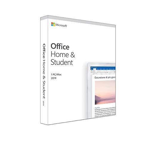 Microsoft Office Home and Student 2019  copia unica per 1 PC (Windows 10) o Mac   Box