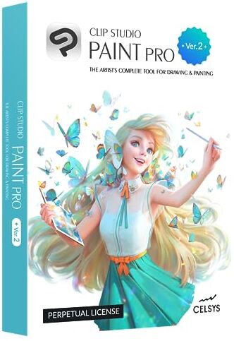 GRAPHIXLY CLIP STUDIO PAINT PRO Version 2   Perpetual License   for Microsoft Windows and macOS