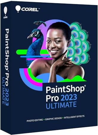 Corel PaintShop Pro 2023 Ultimate   Software di fotoritocco e progettazione grafica   Funzionalità supportate dall’AI   Licenza perpetua   1 Dispositivo   PC Key Card