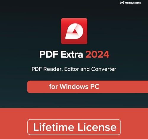 mobisystems PDF Extra Lifetime Professional PDF Editor – Edit, Protect, Annotate, Convert, Fill & Sign PDFs 1 Windows PC / 1 User / Lifetime License