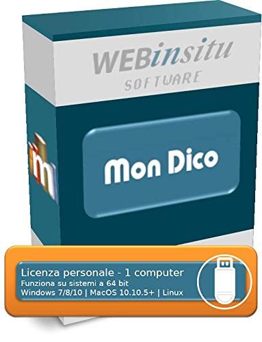WebInSitu Software MonDico Editore di dizionari, lessici e glossari digitali Licenza personale 1 computer