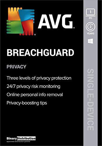 Avg Breach Guard 2023, 1 PC 2 Years, Privacy+Data Protection [Windows] [Licence]