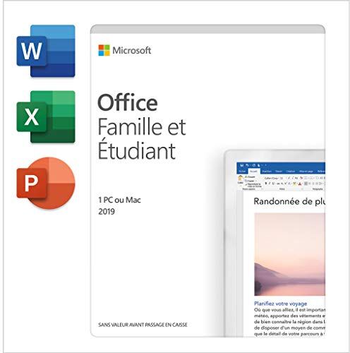 Microsoft Office Home And Student 2019 P6 French E