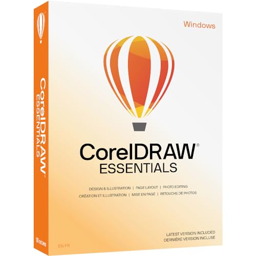 Corel DRAW Essentials 2024   Graphics Design Software for Occasional Users   Codice d'attivazione via posta   Perpetual Win   Illustration, Layout, and Photo Editing [PC Box]