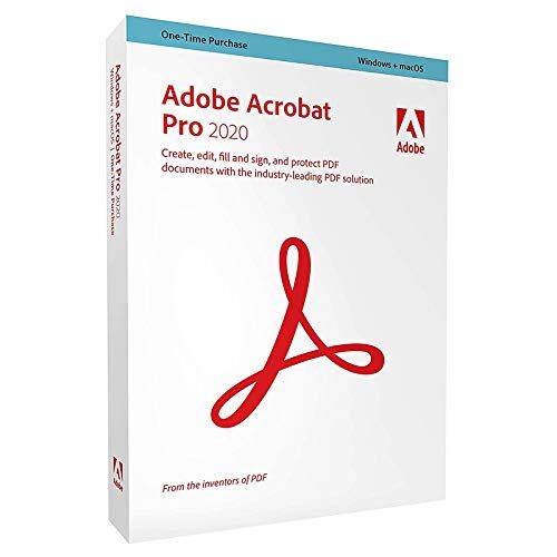 Adobe ACROBAT PRO 2020 WIN/MAC ALEMÁN, WIN/MAC, DVD, 1 LICENCIA, CAJA