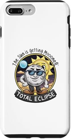 Total Solar Eclipse 2024 Custodia per iPhone 7 Plus/8 Plus Total Solar Eclipse Chase 2024 Il sole si sta lunando