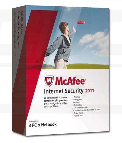 McAfee Internet Security 2011 3 User-Subscription / 3 User-Operatin
