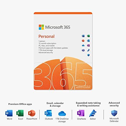 Microsoft M365 PERSONAL SUBSCRIPTION 1 YEAR