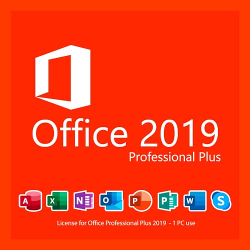 Microsoft Office 2019 Professional Plus Tutte le classiche applicazioni Office Per 1 PC Licenza Perpetua