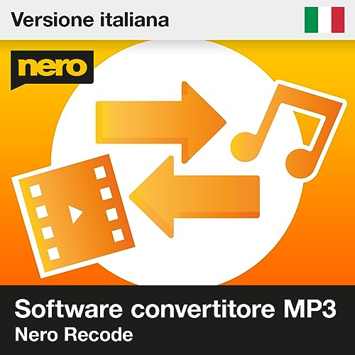 Nero MP4 Converter   Convertitore video   Convertire DVD in MP3   Conversione audio   Video: MP4, MPEG, VOB, DAT   Audio: MP3, WAV, FLAC, MP2   Licenza illimitata   1 PC   Windows 11 / 10 / 8 / 7