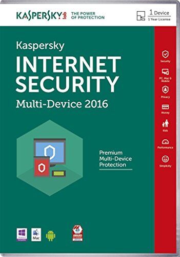 Kaspersky Lab Internet Security – Multi-Device 2016 Base license 1utente(i) 1anno/i Inglese