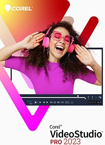 Corel VideoStudio 2023 Pro   Software di editing di video e filmati   Licenza perpetua   1 Dispositivo   BOX