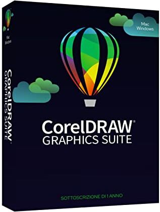 Corel DRAW Graphics Suite 2023   Abbonamento 1 anno   Windows e Mac