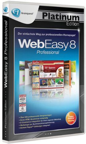 Avanquest WebEasy 8 Professional Platinum Edition