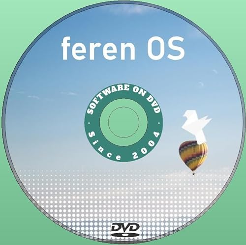 Software on DVD Ultima nuova versione del sistema operativo Feren OS per PC su DVD