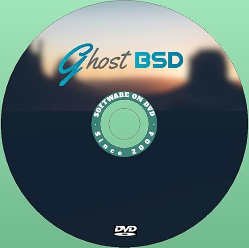 Generic Ultima nuova versione del sistema operativo Ghost BSD OS "Mate" su DVD