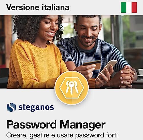 Nero Proteggete le password con Steganos Password Manager   Gestite le password   Salvaguardia delle password   1 anno per 5 PC   Windows