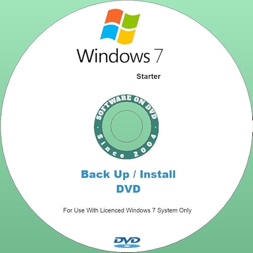 Generic DVD di installazione sostitutivo per Windows 7 Starter con SP1