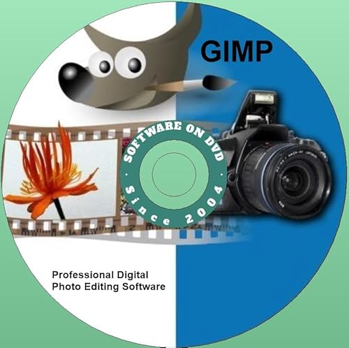 Software on DVD L'ultima app software GIMP Photo Image Editor per Windows su DVD