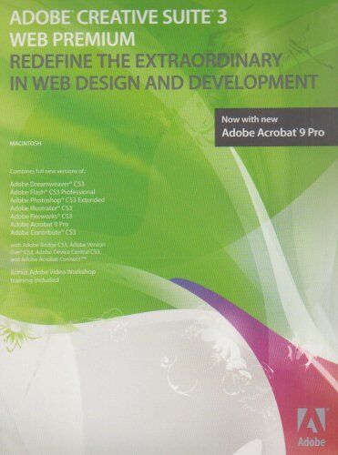 Adobe Creative Suite 3.3 Web Premium, Mac, DVD, EN