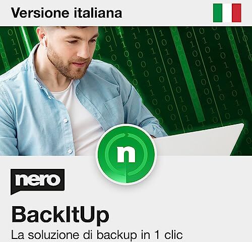 Nero Software Backup su USB Backup dei dati, recupero dei dati, cloud, backup automatico, ripristino, backup completamente automatici   Licenza illimitata   1 PC   Windows 11 / 10 / 8 / 7