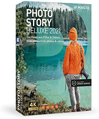 Magix Photostory Deluxe Version 2021 Animated Slideshows From Photos & Videos Deluxe multiple limitless PC Disc